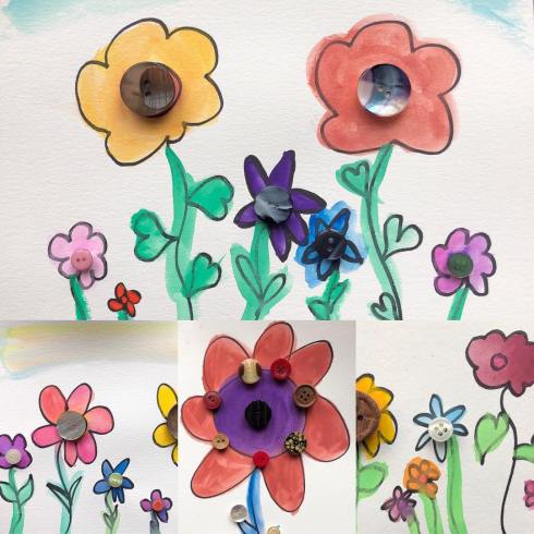 button flowers